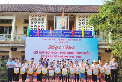 Tham gia Hội thi chỉ huy đội giỏi  – phụ trách sao giỏi huyện Ba Tơ, năm học 2022-2023